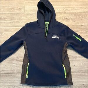 NFL Navy and Gray Kids Hoodie with Neon Accents
